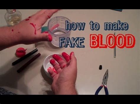 how to make fake blood for clothes that won'|how to make fake blood without food coloring.